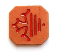 Magnet nouveau logo Région Occitanie émaillé rouge