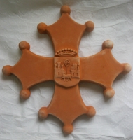 CROIX OCCITANE DIAMETRE 48 PETIT MODELE EMBLEME TOULOUSE