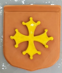 Blason Croix occitane jaune